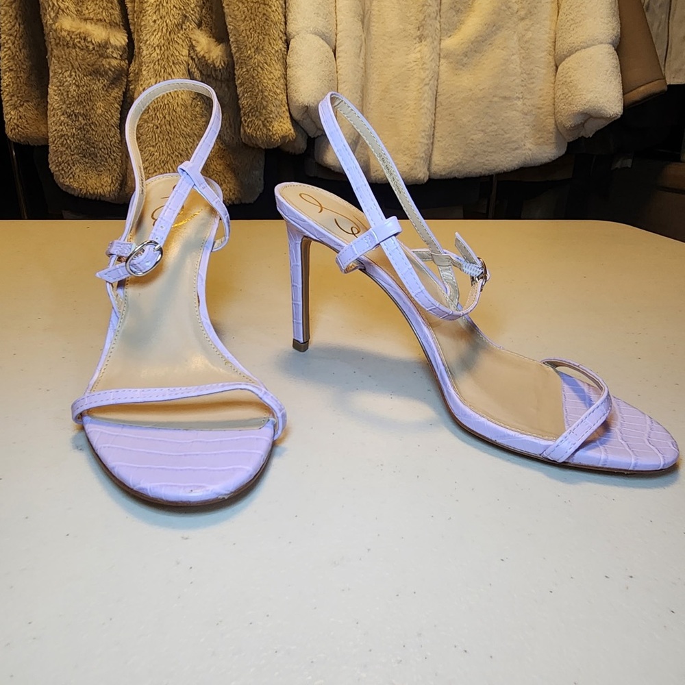 New Sam Edelman‎ Doran Strappy Sandals in Misty Lilac Spring Summer Wedding - Picture 3 of 6